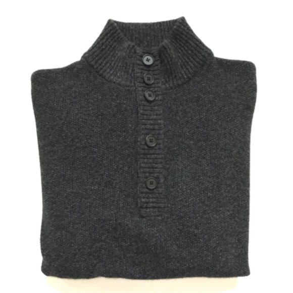 Neiman Marcus Cashmere Pullover Sweater Mens XL Gray Long Sleeve